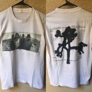 VINTAGE U2 Band Joshua Tree Tour Tee 1987